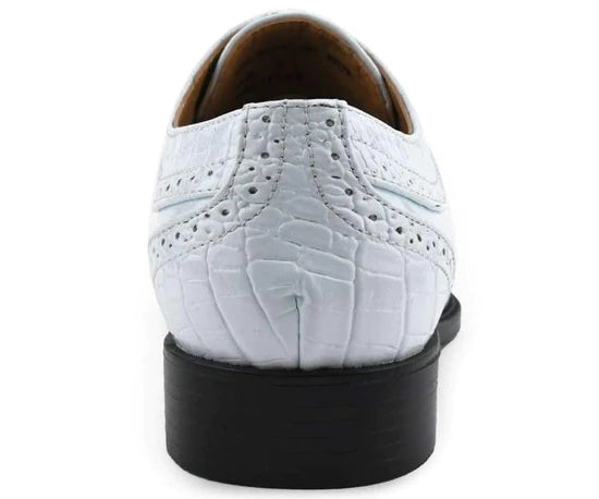 DALLAS CAP TOE GATOR PRINT SHOES - My Men's Shop