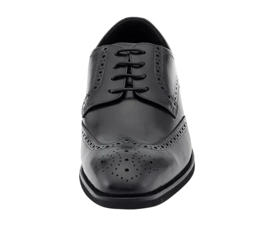 ASHER GREEN -LEATHER WING TIP COMFORTABLE RUBBER SOLE, 13 / Black ASHER GREEN -LEATHER WING TIP COMFORTABLE RUBBER SOLE, 13 / Black