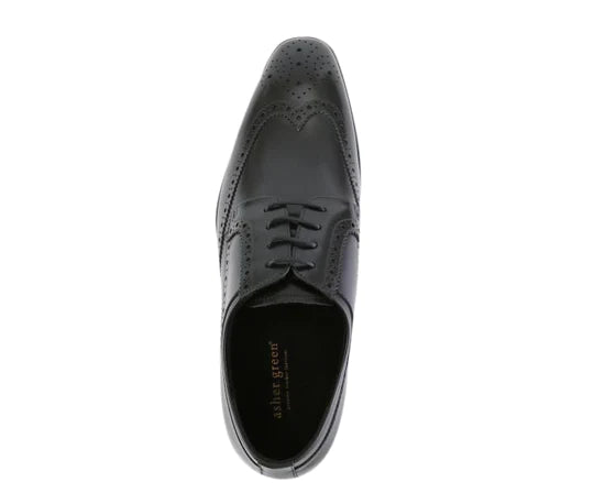 ASHER GREEN -LEATHER WING TIP COMFORTABLE RUBBER SOLE, 13 / Black ASHER GREEN -LEATHER WING TIP COMFORTABLE RUBBER SOLE, 13 / Black