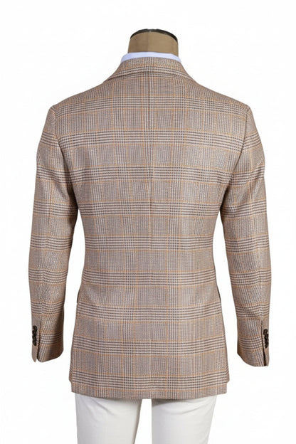 Kiton Checked Cashmere Sport Jacket