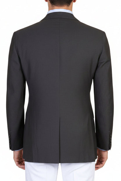 Kiton Solid Cotton-Cashmere Sport Jacket