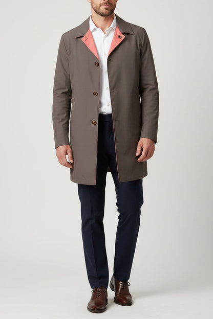 Kired by Kiton Ben Reversible Raincoat
