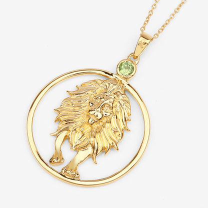 Colgante de plata de ley .925 con peridoto auténtico de 0,24 quilates