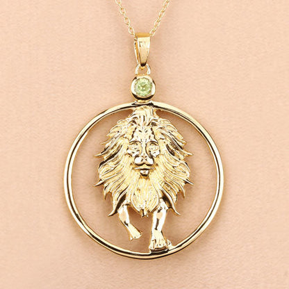 Colgante de plata de ley .925 con peridoto auténtico de 0,24 quilates