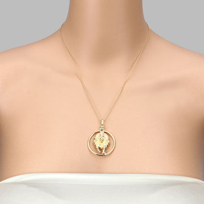 Colgante de plata de ley .925 con peridoto auténtico de 0,24 quilates