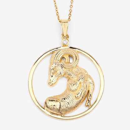 Colgante de plata de ley .925 con diamante blanco auténtico de 0.03 quilates