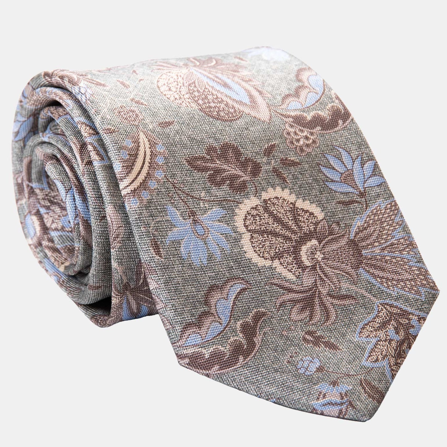 Medici - Printed Silk Tie - Soft Jade - My Men's Shop