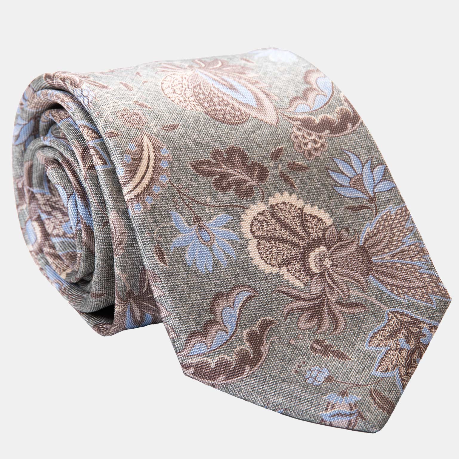 Medici - Printed Silk Tie - Soft Jade - My Men's Shop
