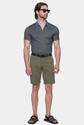 The Mercerized Cotton Polo (Stone)