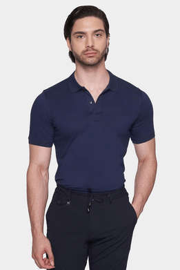 The Mercerized Cotton Polo (Deep Sea)