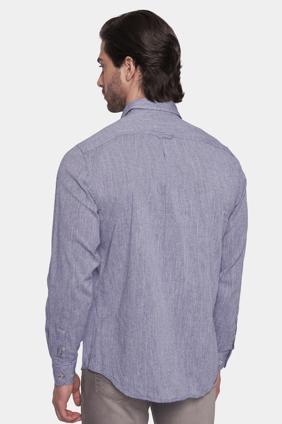 La camisa de lino de lujo (lavanda)