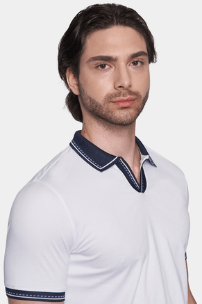 The Mercerized Cotton Open Polo (Monaco White)