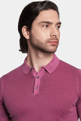 The Mercerized Cotton Polo (Fuschia)