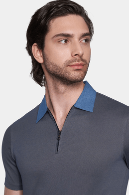 The Mercerized Polo (Nautical Blue)
