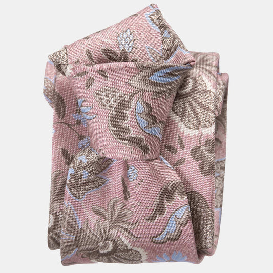 Medici - Printed Silk Tie - Pink - My Men's Shop