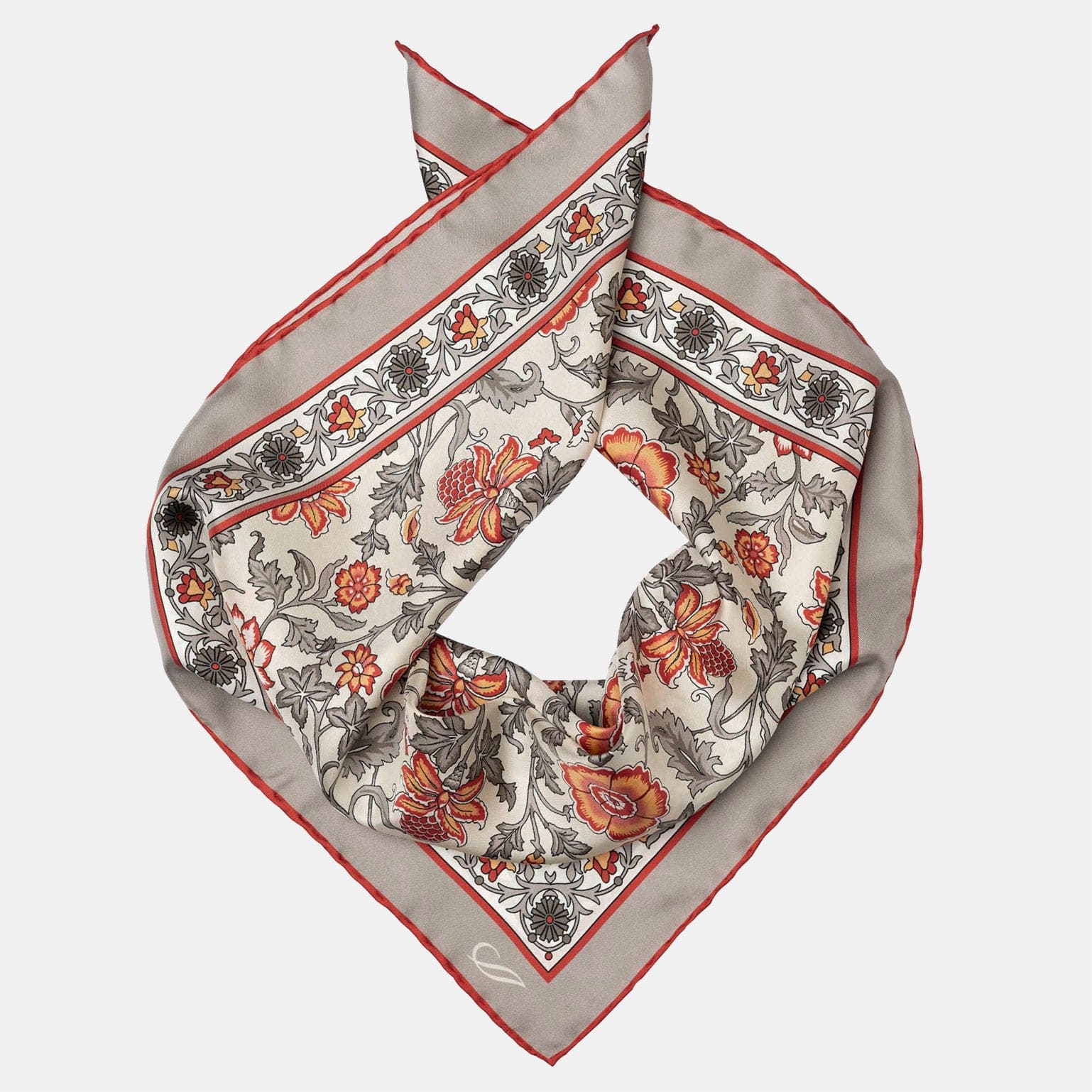 Carrara - Silk Neckerchief - Rosewood - My Men's Shop