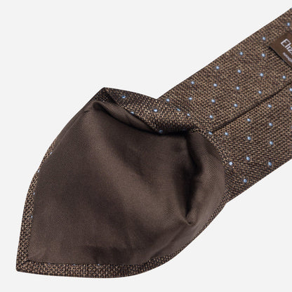 Mattei - Silk Grenadine Tie - Brown - My Men's Shop