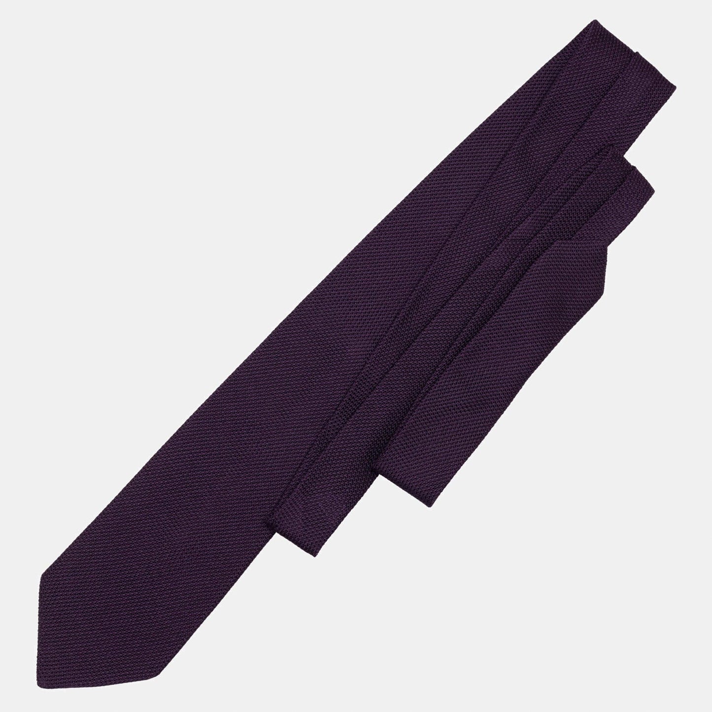 Plum - Silk Grenadine Tie