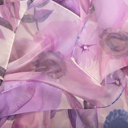 Campo de' Fiori - Long Silk Scarf - Lavender