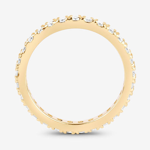 Anillo de oro amarillo de 14 quilates con diamante cultivado en laboratorio de 1,00 quilates