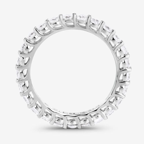 Anillo de oro blanco de 14K con diamante cultivado en laboratorio de 1,50 quilates