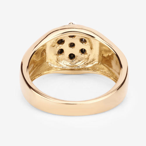 Anillo de Plata Esterlina .925 con Diamante Negro Genuino de 0.91 Quilates