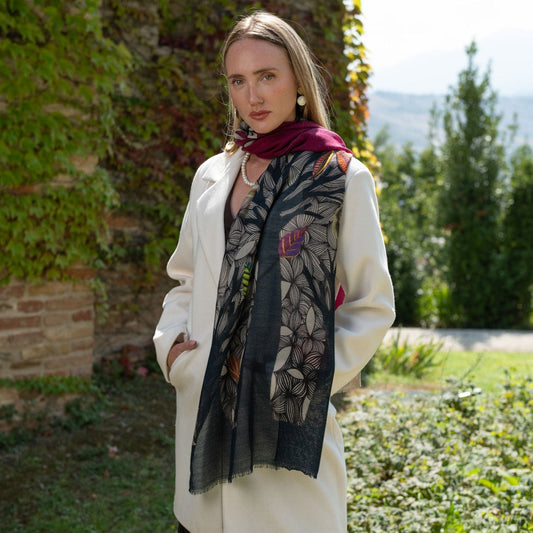 Bosco - Wool Scarf - Raspberry - My Men's Shop