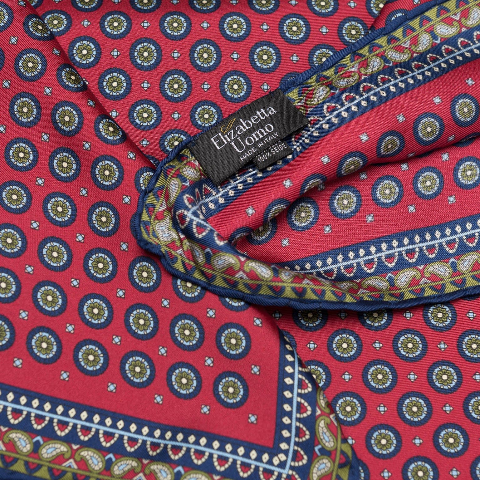 Toscana - Silk Neckerchief - Cranberry - My Men's Shop