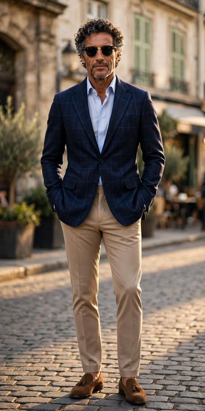 Sartorio Checked Virgin Wool Sport Jacket