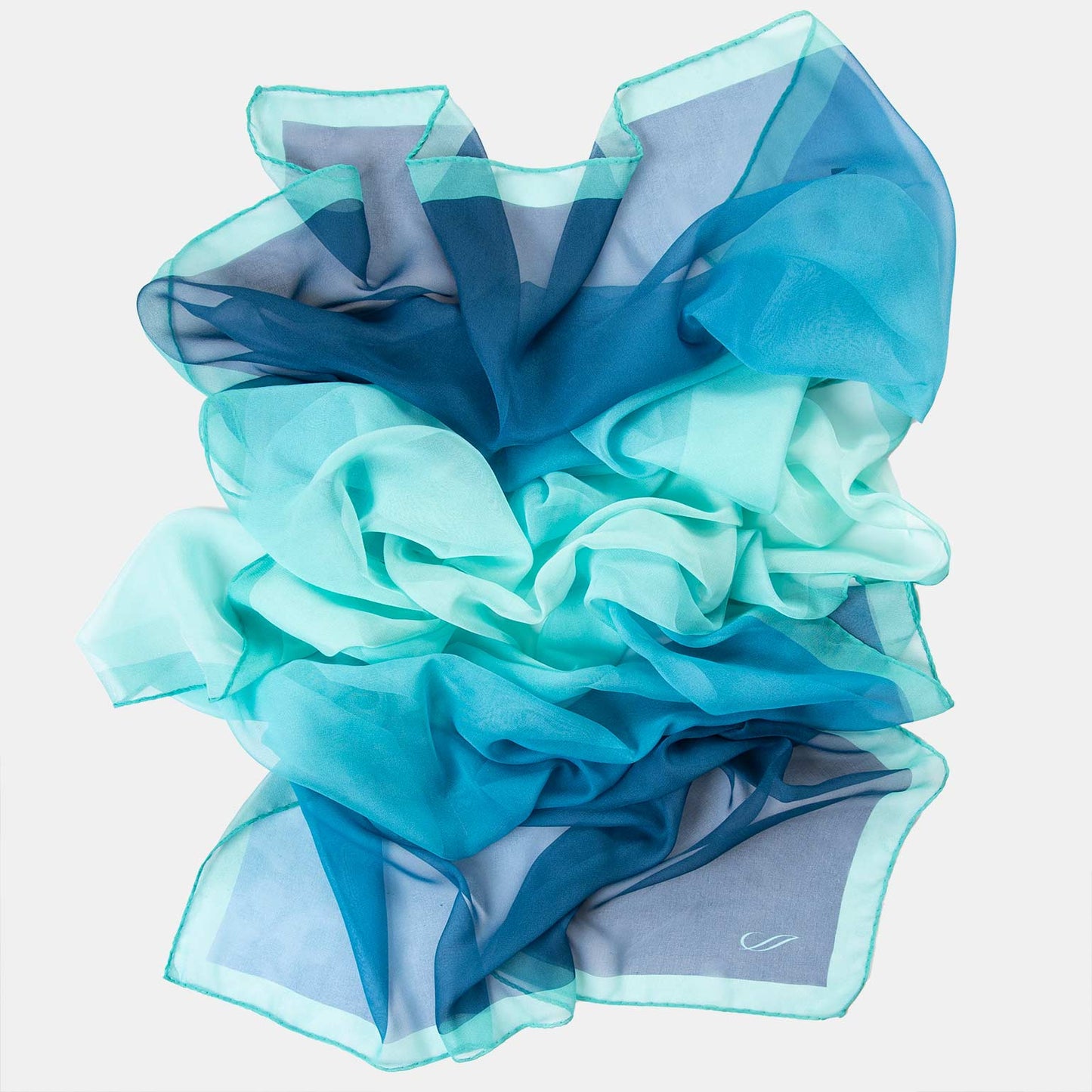 Sophia - Silk Scarf Shawl - Sea Blue - My Men's Shop