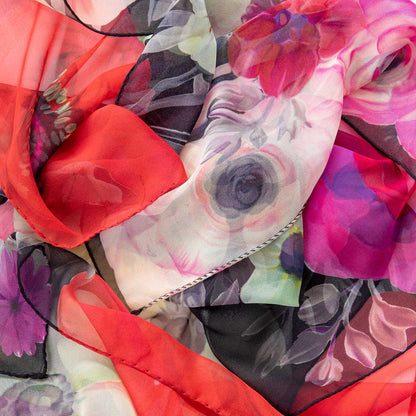 Campo de' Fiori - Long Silk Scarf - Black - My Men's Shop