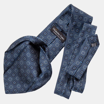 Trento - Silk Jacquard Tie - Blue