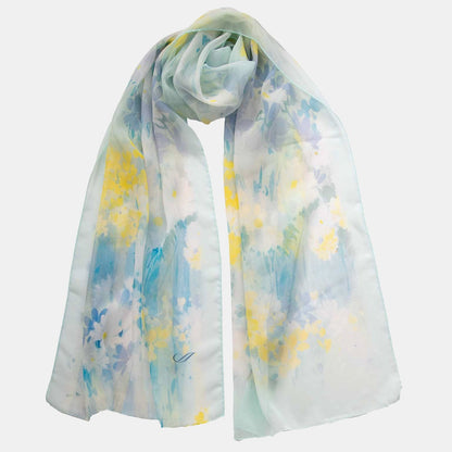 Meadow - Long Silk Scarf - Sky Blue - My Men's Shop