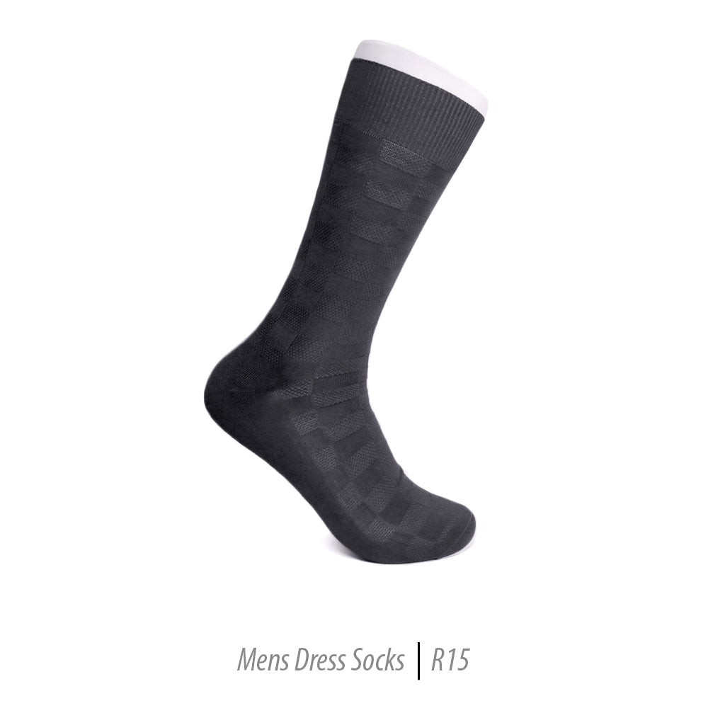 Men's Short Nylon Socks R15 - Charcoal