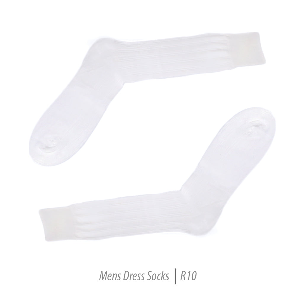 Men's Short Nylon Socks R10 - White