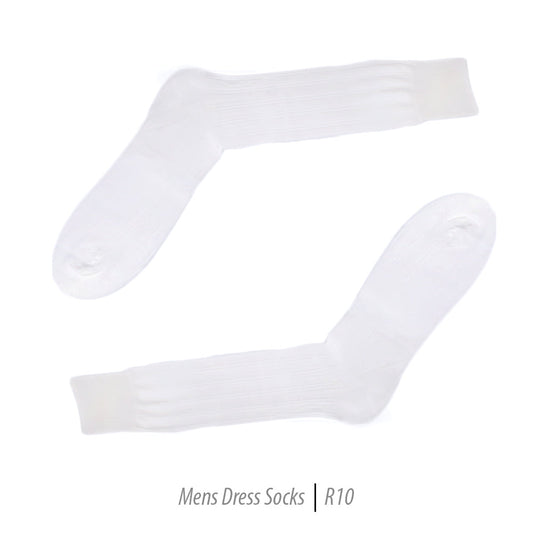 Men's Short Nylon Socks R10 - White