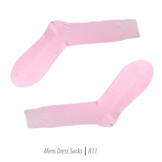 Men's Short Nylon Socks R11 - Pink