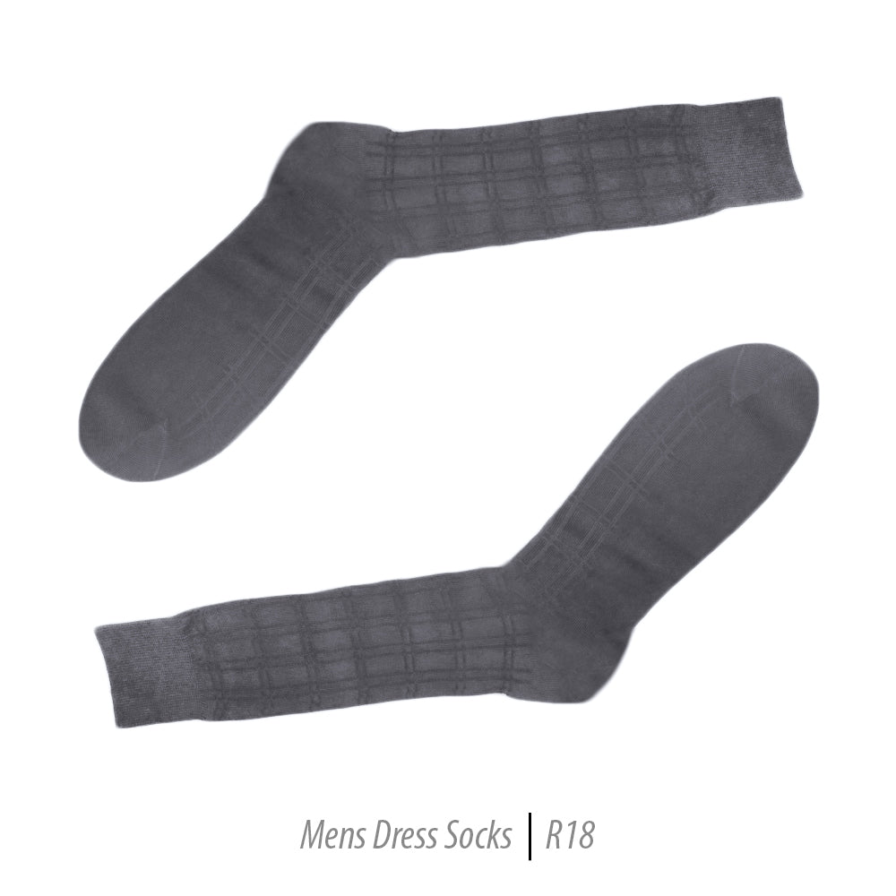 Men's Short Nylon Socks R18 - Charcoal