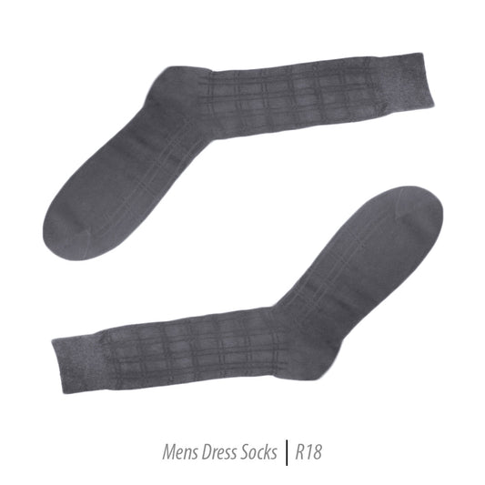 Men's Short Nylon Socks R18 - Charcoal