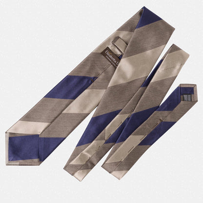 Conero - Silk Jacquard Tie - Taupe Grey