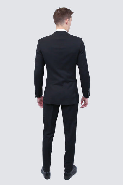 Tailor's Stretch Blend Suit | Classic Black Modern or Slim Fit - My Men's Shop