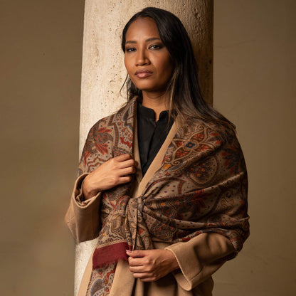 Uffizi - Wool Scarf - Travertine Beige - My Men's Shop