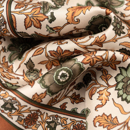 Ibiza - Silk Pocket Square - Terracotta
