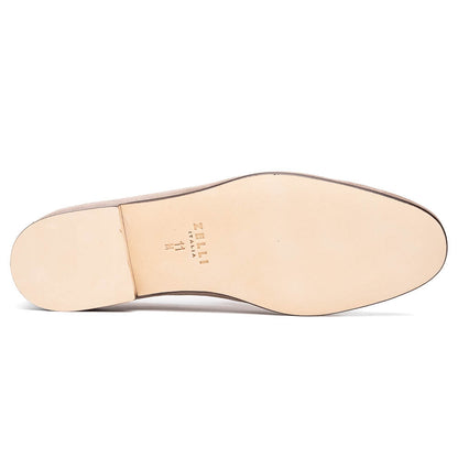 16-672-TPE Mocasines Penny Tippa de ante y piel de ternera color topo
