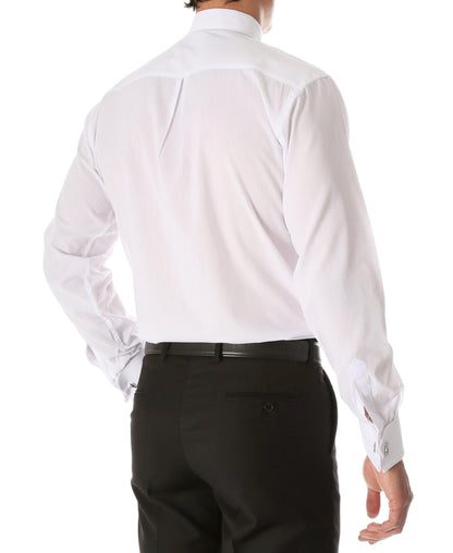 Men's Clergy Shirt with Tab Collar – Black or White, S to 7XL