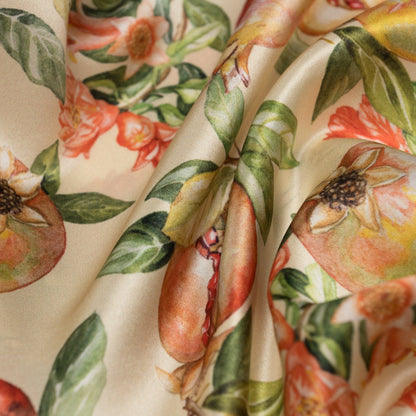 Melograno - Silk Foulard - White Gold - My Men's Shop