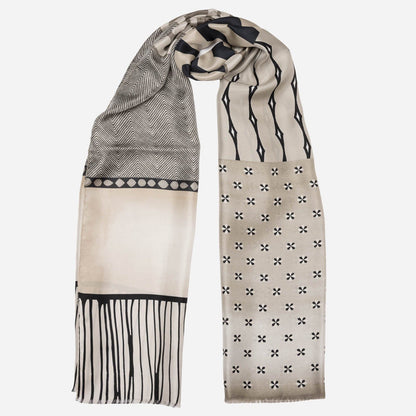 Atri - Long Silk Scarf - Sand - My Men's Shop