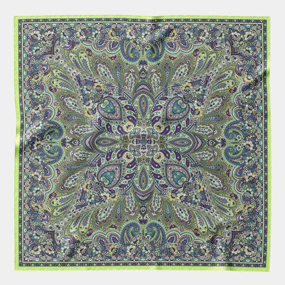 Helena - Silk Scarf Shawl - Green