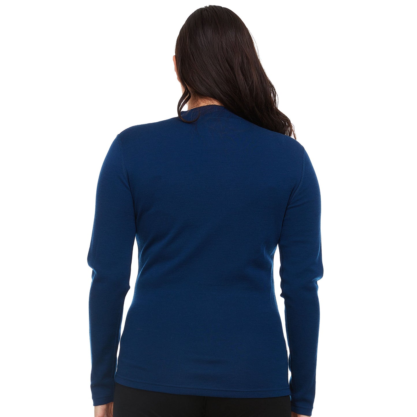 Midweight - Women's Long Sleeve Mock Neck 100% Merino Wool - My Men's Shop