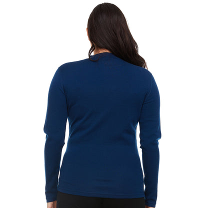Midweight - Women's Long Sleeve Mock Neck 100% Merino Wool - My Men's Shop
